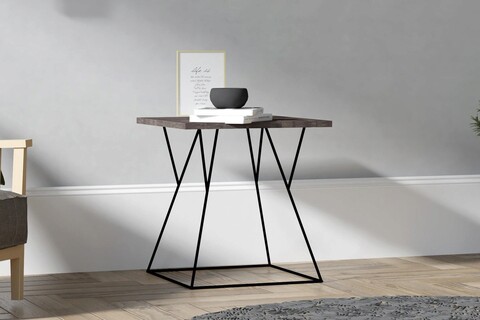 Masuta de cafea, Asse Home, Cassis, 45x47.5x45 cm, Antracit