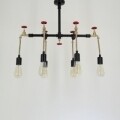 Candelabru All Design, metal, 75x35x45 cm, Beige Red