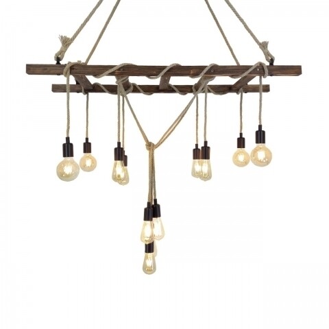 Candelabru All Design, handmade, 100x78x30 cm, Double Walnut