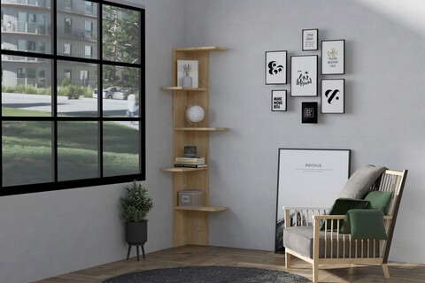 Corp biblioteca, Asse Home, Bled, 40x160x21 cm, PAL, Stejar