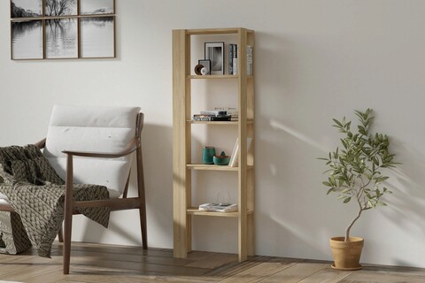 Corp biblioteca, Asse Home, Pucon, 53x160x23 cm, PAL, Stejar