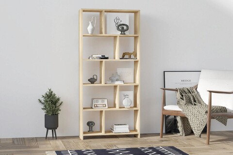 Corp biblioteca, Asse Home, Jordan, 70x161 cm, PAL , Maro