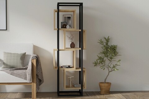 Corp biblioteca, Asse Home, Rabant, 44x140x29 cm, PAL, Maro