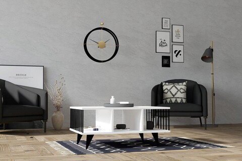 Masuta de cafea, Asse Home, Bert, 90x40x60 cm, PAL , Alb