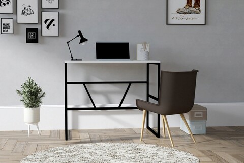 Birou, Asse Home, Monea, 90x60x74 cm, PAL , Alb