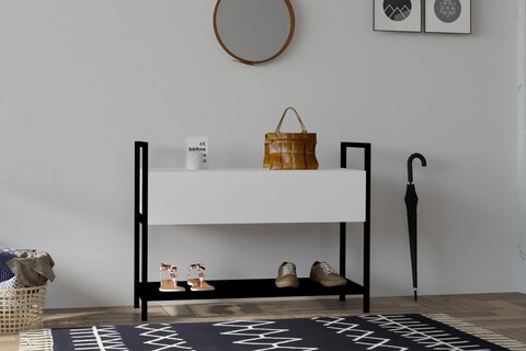 Pantofar, Asse Home, Narden, 90x70x34 cm, PAL, Alb