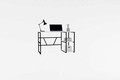 Birou, Asse Home, Caste, 120x74x60 cm, PAL , Alb