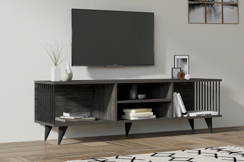 Comoda TV, Asse Home, Josef, 160x48 cm, PAL , Antracit