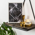 Raft de perete, Hanah Home, Begonia, 27x28x15 cm, Negru / Nuc Inchis