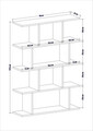 Corp biblioteca, Arcadia, Harmon, 90x25x127 cm, PAL, Antracit