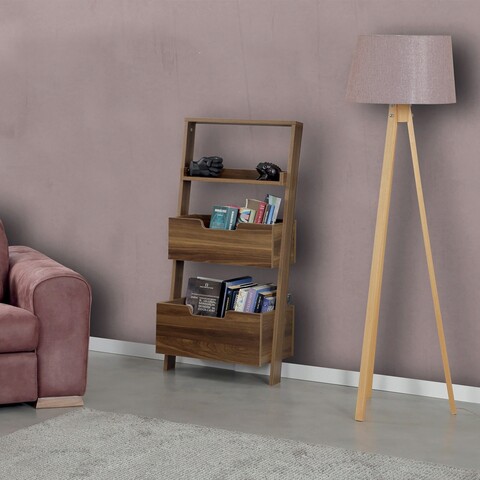 Corp biblioteca, Comforty, Low, 59x120x35 cm, PAL, Maro