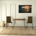 Masa, Comforty, Sandalf Square, 90x75x90 cm, PAL, Stejar caucazian