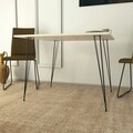 Masa, Comforty, Sandalf Square, 90x75x90 cm, PAL, Alb/Negru
