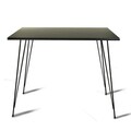 Masa, Comforty, Sandalf Square, 90x75x90 cm, PAL, Alb/Negru