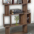 Corp biblioteca, Comforty, Box, 84x160x30 cm, PAL, Maro inchis