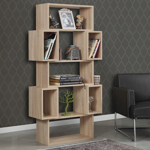 Corp biblioteca, Comforty, Box, 84x160x30 cm, PAL, Stejar deschis