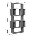 Corp biblioteca, Comforty, Box, 84x160x30 cm, PAL, Maro