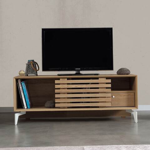 Comoda TV, Comforty, Lulu 100, 100x50x41 cm, PAL, Stejar