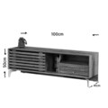 Comoda TV, Comforty, Lulu 100, 100x50x41 cm, PAL, Stejar