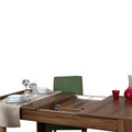 Masa extensibila, Comforty, Oblo, 130x78x80 cm, PAL, Maro