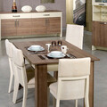 Masa extensibila, Comforty, Bois, 78x150x90 cm, PAL, Maro inchis