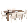 Masa extensibila, Comforty, Bois, 78x150x90 cm, PAL, Maro inchis