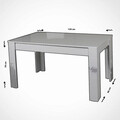Masa extensibila, Comforty, Bois, 78x150x90 cm, PAL, Alb