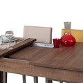 Masa extensibila, Comforty, Huqqa, 78x150x80 cm, PAL, Maro inchis