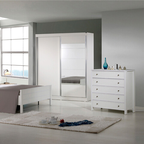 Dulap, Comforty, Rio, 100x110x47 cm, PAL, Alb