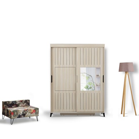 Dulap pentru haine, Comforty, Pasific Home Fuga 140, 140x216x60 cm, PAL, Stejar