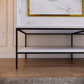 Dulap pentru haine, Comforty, Martin 190, 190x200x57 cm, PAL, Alb / Negru / Auriu