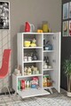 Dulap multifunctional, Coraline, Agostina, 80x121x31 cm, PAL, Alb