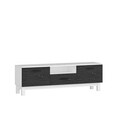 Comoda TV, Coraline, Suzi, 150x48 cm, PAL, Alb/Negru