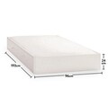 Pat extensibil, Çilek, Romantic Pull-Out Bed (90X190), 96x24x193 cm, Multicolor