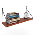 Raft de perete, Hanah Home, Armoni, 72x20x20 cm, Maro