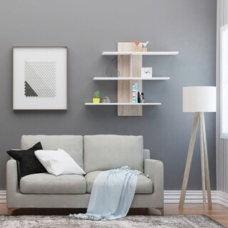 111x90x20 cm, Alb;Stejar