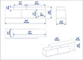 Comoda TV, Decorotika, Nexera, PAL, Nuc negru