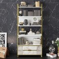 Corp biblioteca, Decorotika, Frida 90 Cm, PAL, Alb