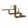 Raft pentru perete, Wooden Art, Walnut, 144.6x71.4x22 cm