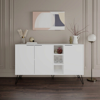 142x83x35 cm, Alb