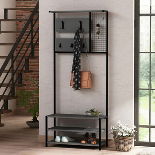 78x182x30 cm, Antracit;Negru