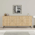 Consola, Decortie, Dune 183, 184x77 cm, PAL, Stejar