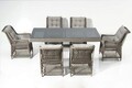Set masa si scaune de gradina 7 piese, Divona, Calista , Gri