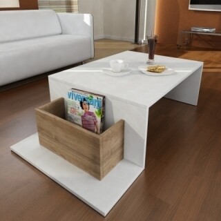 Pot - White, Walnut