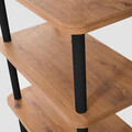 Corp biblioteca, Dora, Step, 80x75x28 cm, PAL, Negru / Pin Atlantic