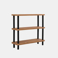 Corp biblioteca, Dora, Step, 80x75x28 cm, PAL, Negru / Pin Atlantic