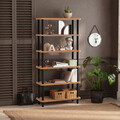 Corp biblioteca, Dora, Gala, 80x168 cm, PAL, Negru / Pin Atlantic