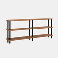 Corp biblioteca, Dora, Zen, 180x74 cm, PAL, Negru / Pin Atlantic