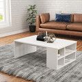 Masuta de cafea, Elegance, Defne, 90x33.6x60 cm, Alb