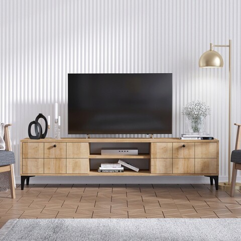 Comoda TV, Emerald, Hera, 180x55x31 cm, PAL, Stejar